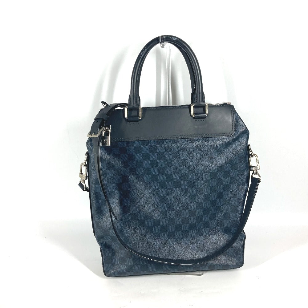 LOUIS VUITTON Shoulder Bag Damier Cobalt Canvas Navy Damier Cobalt Greenwich mens