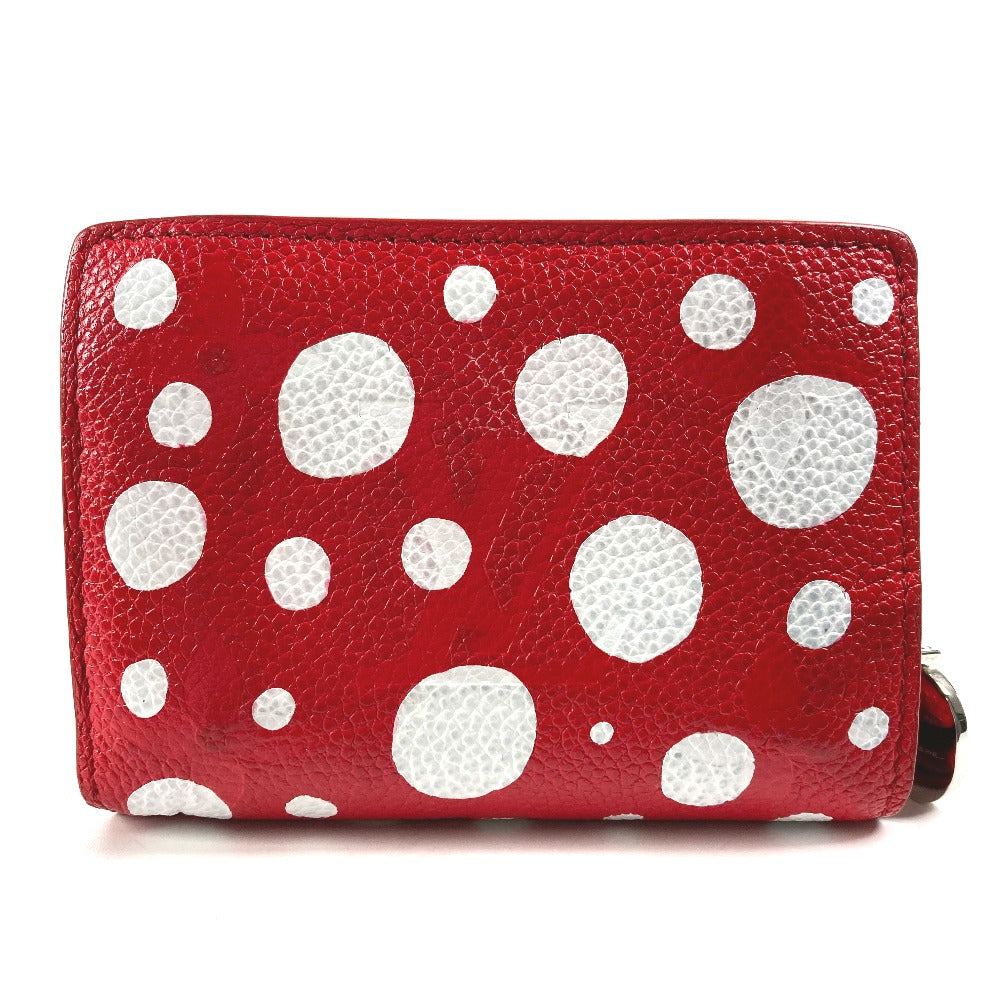 LOUIS VUITTON Folded wallet M82103  leather Red Kusama Yayoi Collaboration LVxYK Portefeuille Claire Women