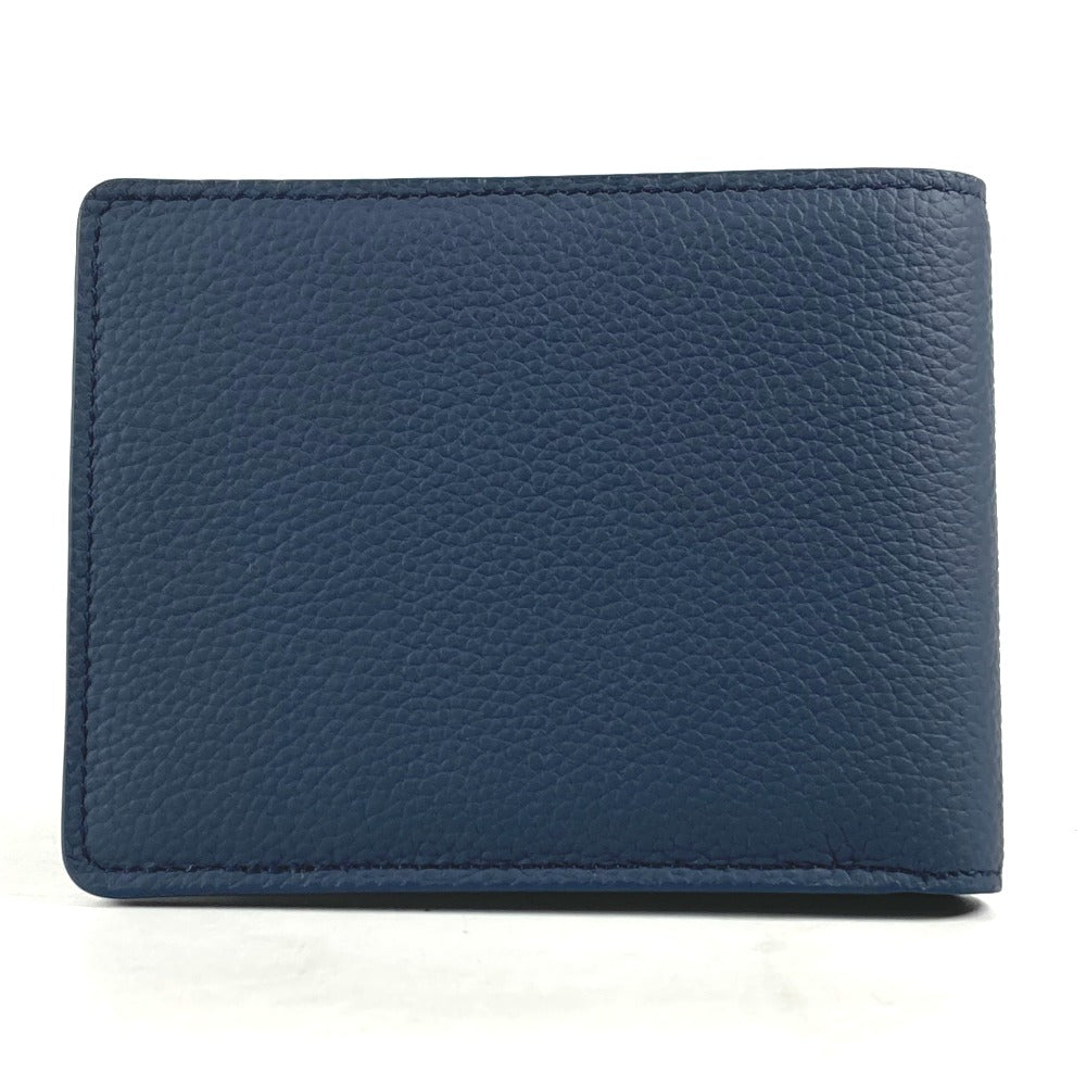 LOUIS VUITTON Folded wallet M81822 leather Navy LV Aero Portefeuille mens