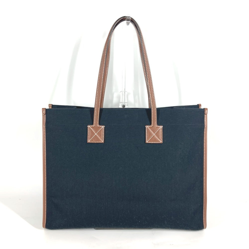 BURBERRY Shoulder Bag 8055747 Leather / canvas black logo FREYA TOTE Women