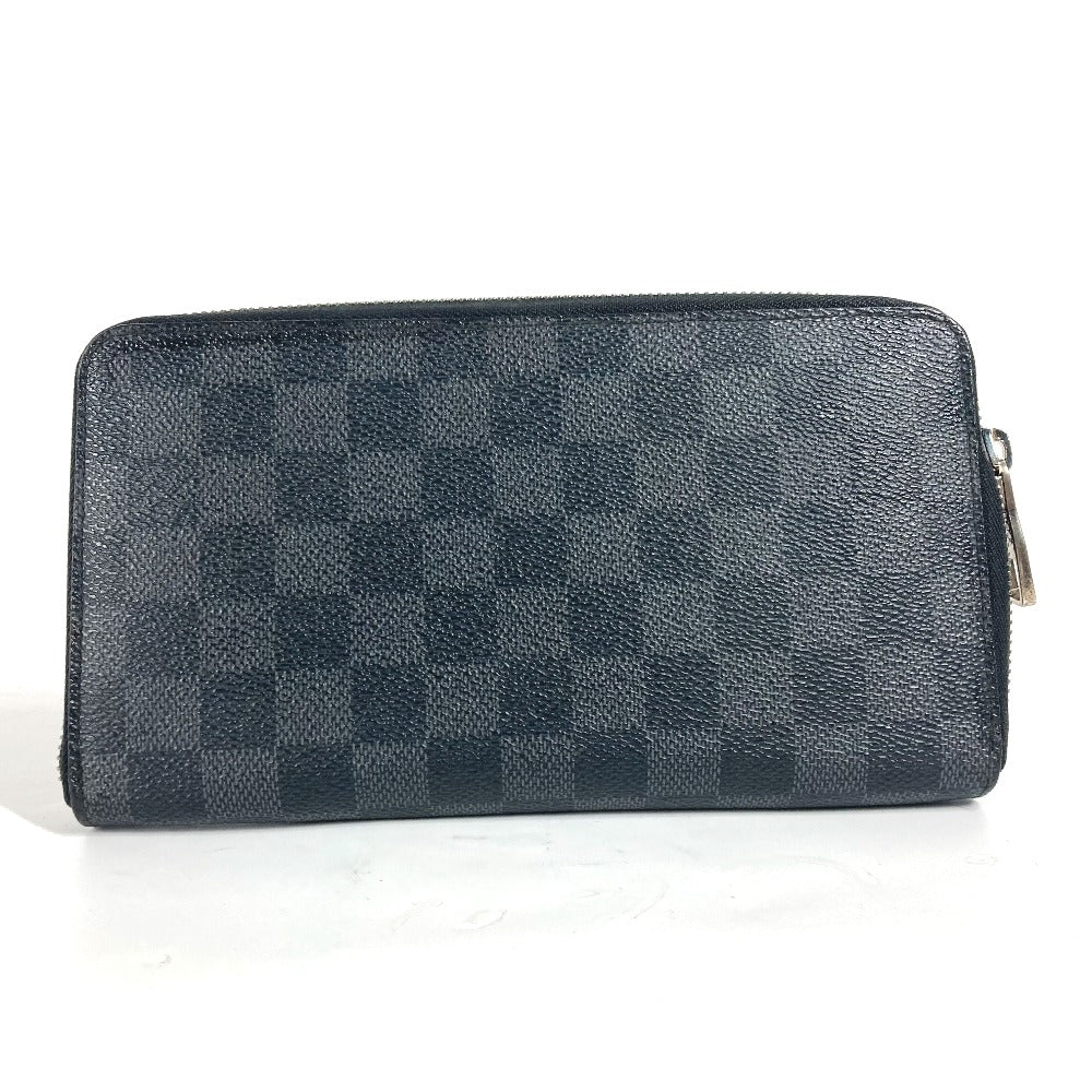 LOUIS VUITTON Long Wallet Purse N63077 Damier Grafitto Canvas black Damier Grafitte Zippy Organizer Women