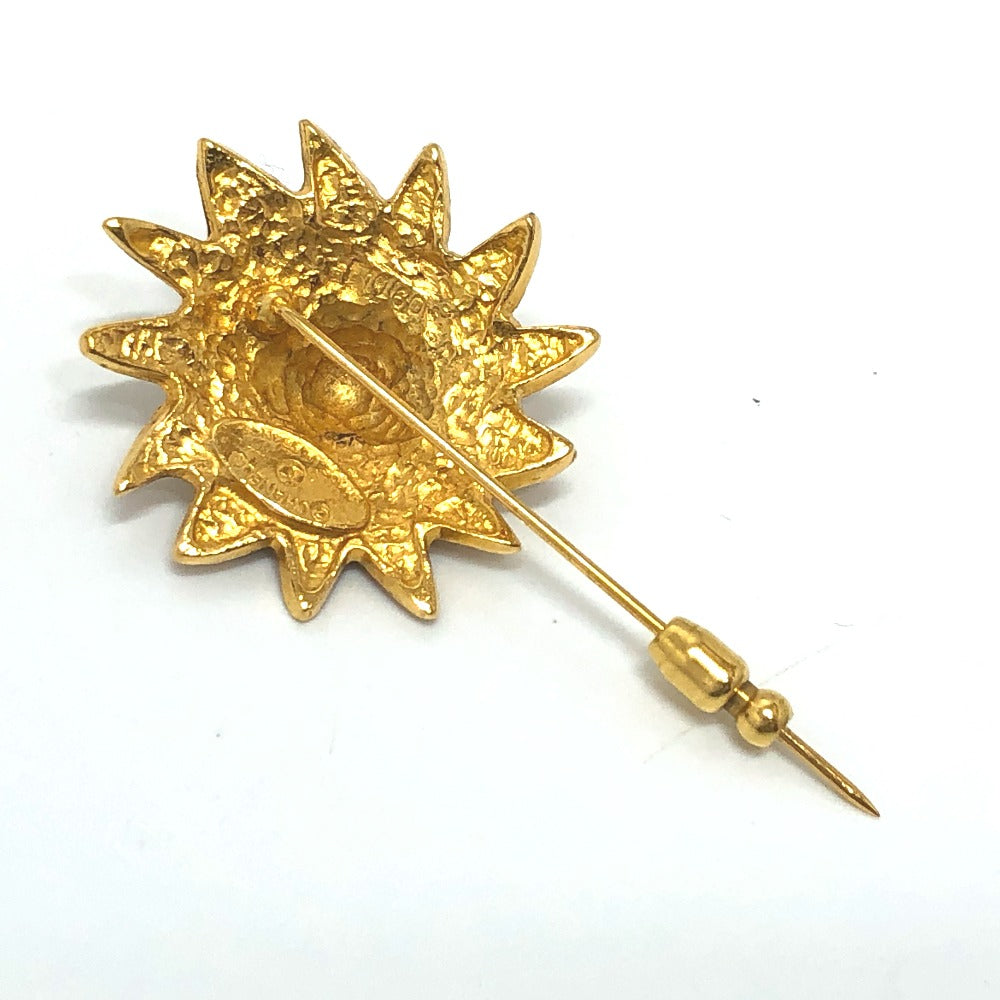 CHANEL Brooch metal gold vintage Lion Women