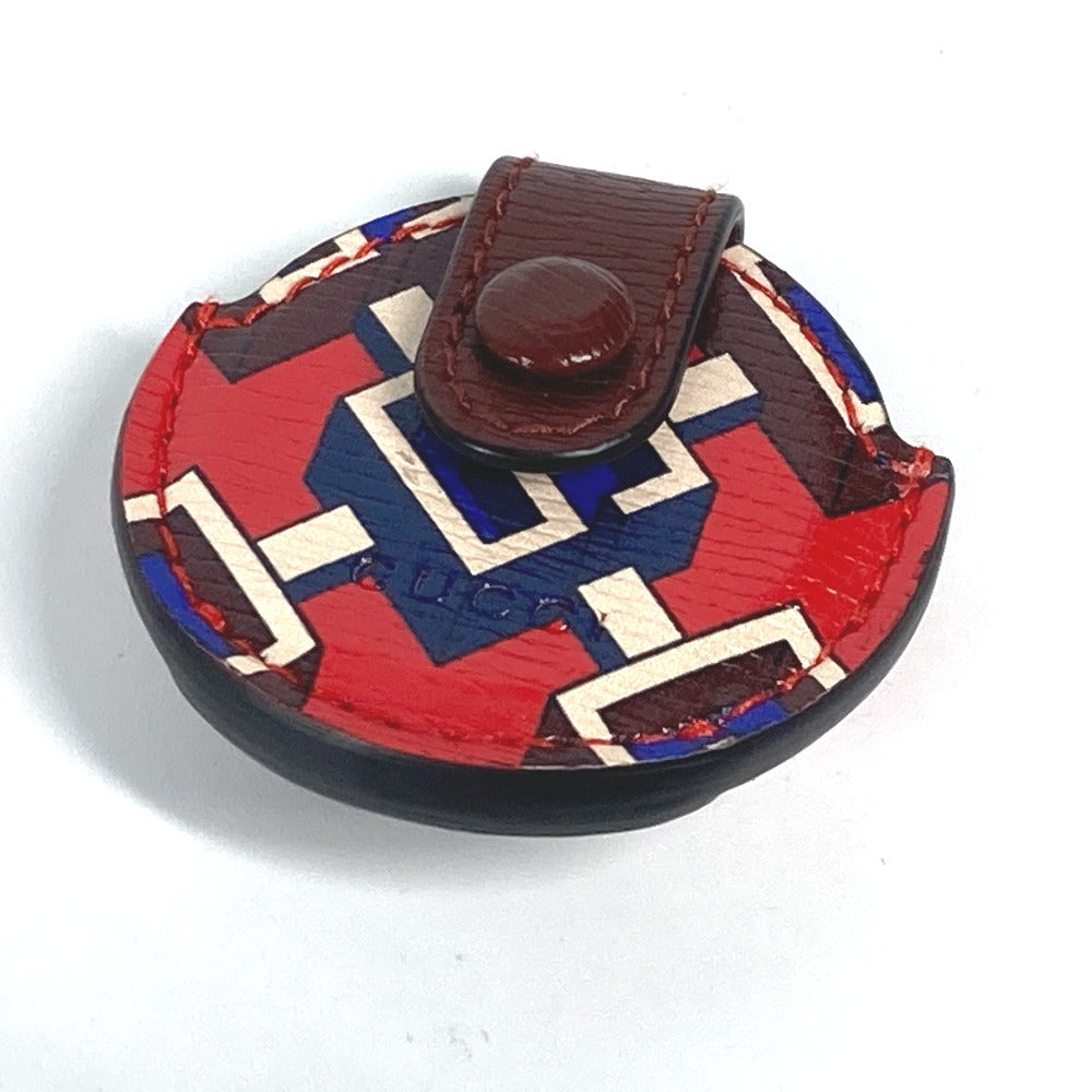 GUCCI charm leather Red AirTag holder AirTag