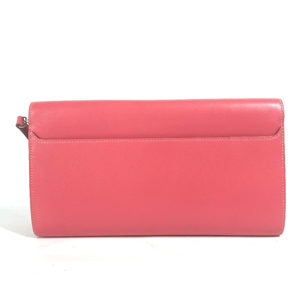 HERMES Clutch bag Leather, Votadelakt pink Sac Clutch Good Lock Women