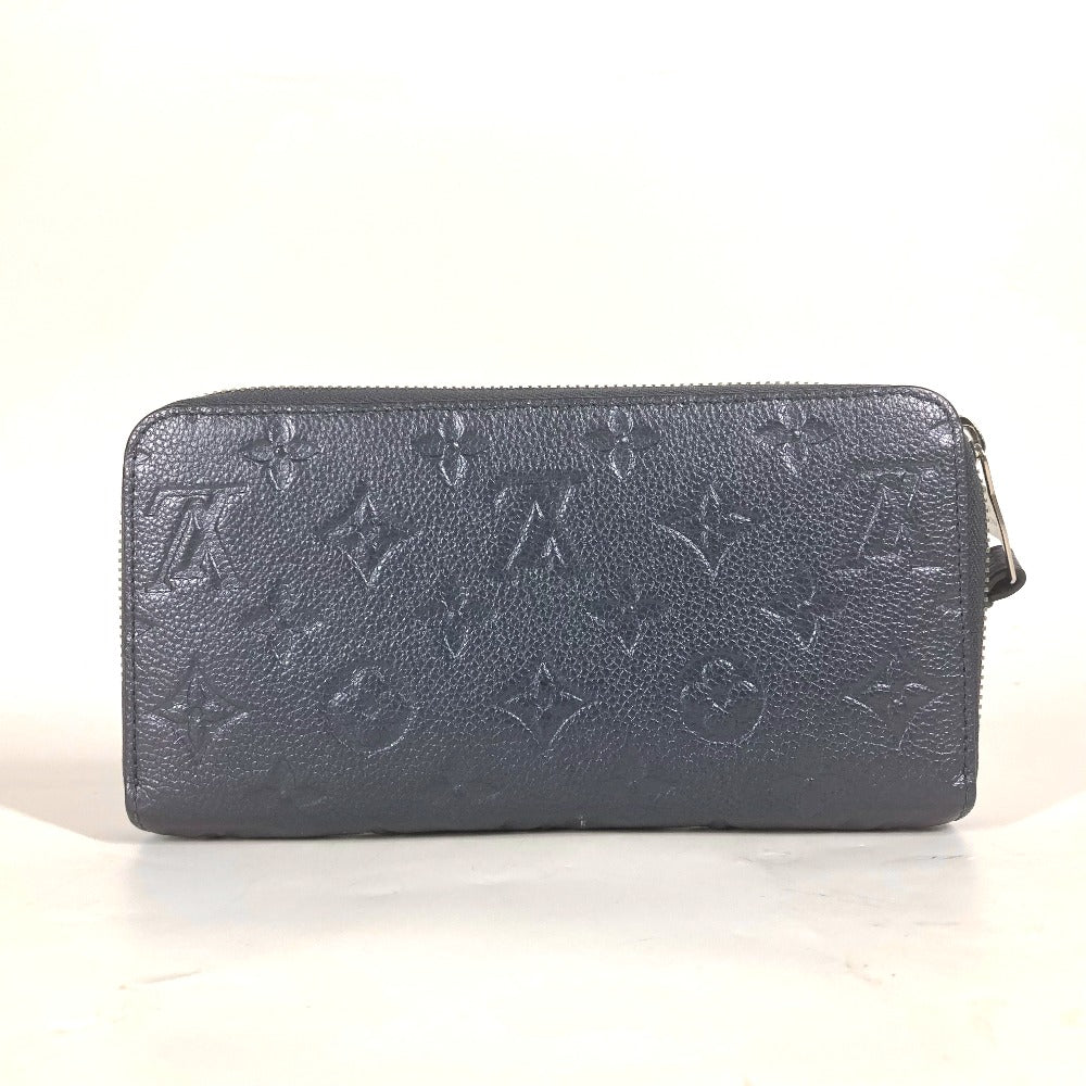 LOUIS VUITTON Long Wallet Purse M80958 Monogram Ann Platt Leather blue Monogram Ann Platt Zippy wallet Women