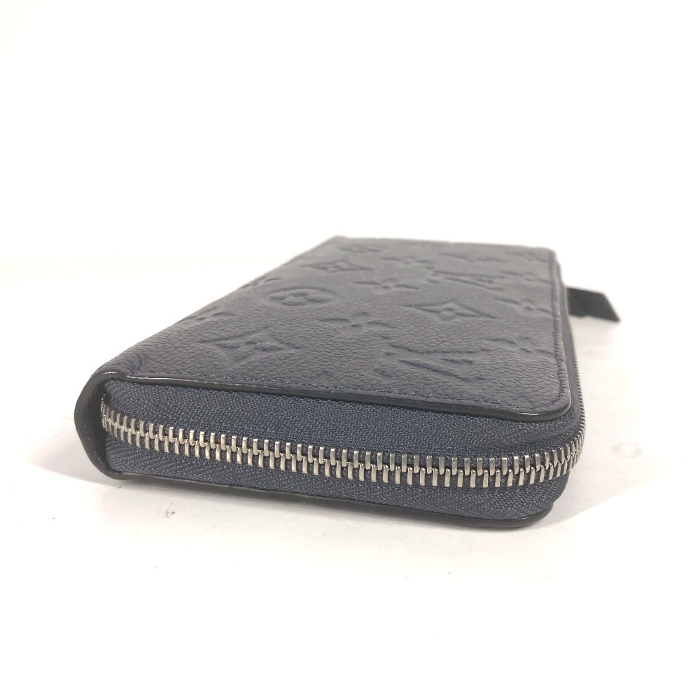 LOUIS VUITTON Long Wallet Purse M80958 Monogram Ann Platt Leather blue Monogram Ann Platt Zippy wallet Women