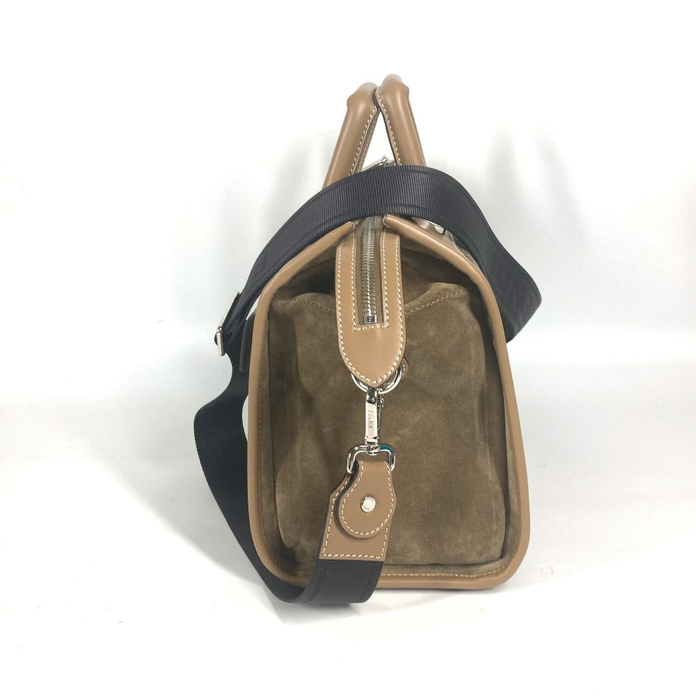 FENDI Handbag 7VA571 Canvas / leather Brown Zucca SOFT TRUNK unisex(Unisex)