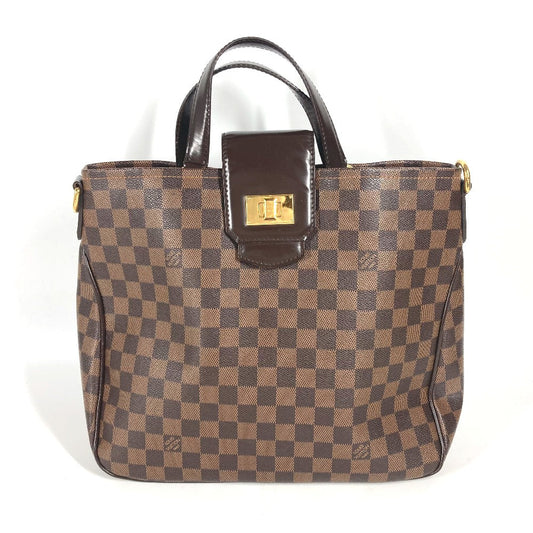 LOUIS VUITTON Tote Bag Damier canvas Brown Damier Hippopotamus roseberry Women
