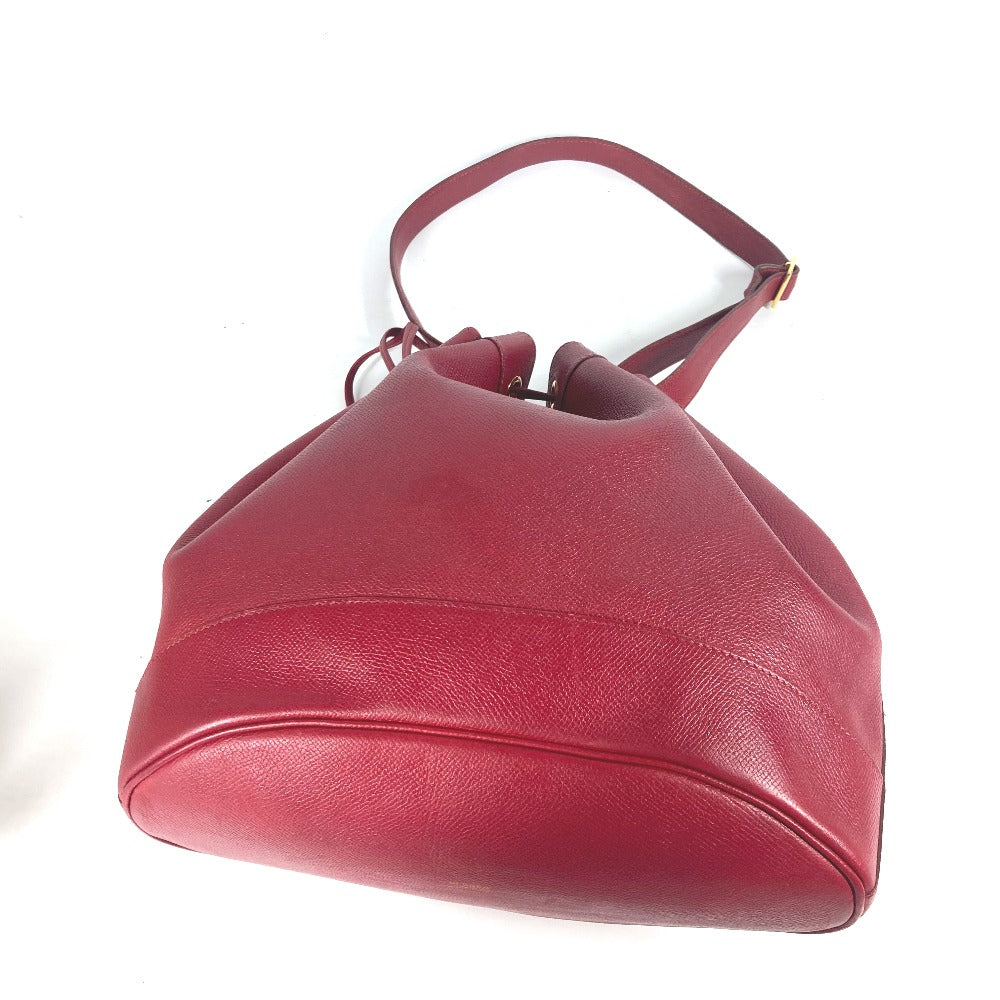 HERMES Shoulder Bag Courchevel Red Crossbody Market GM Women Used