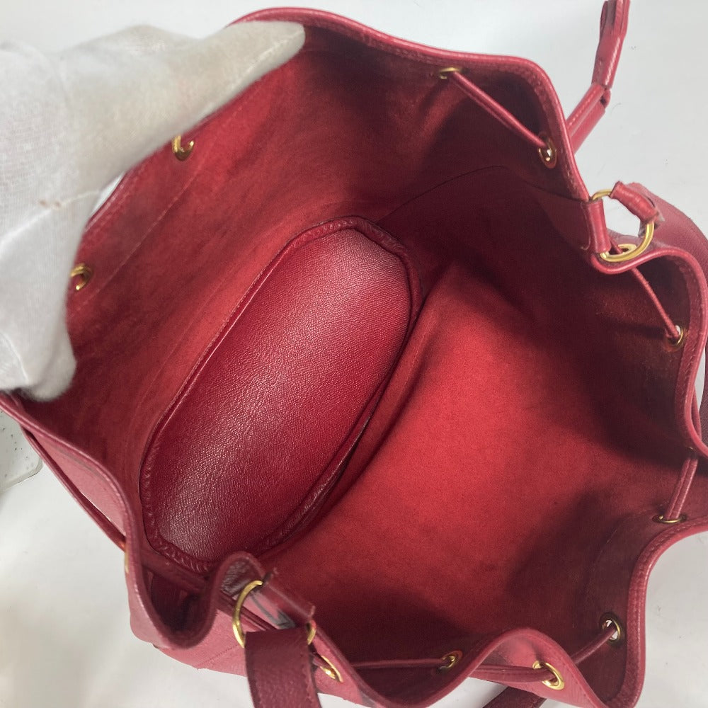HERMES Shoulder Bag Courchevel Red Crossbody Market GM Women Used
