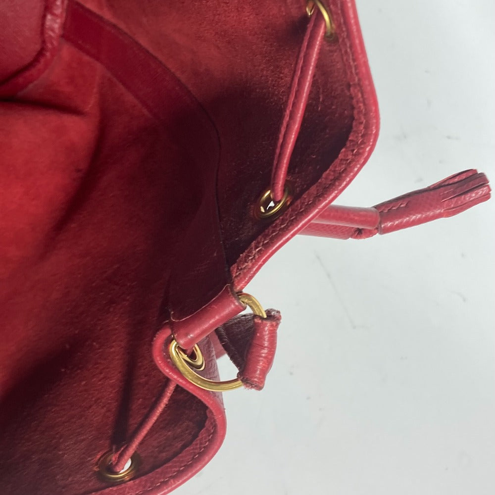 HERMES Shoulder Bag Courchevel Red Crossbody Market GM Women Used