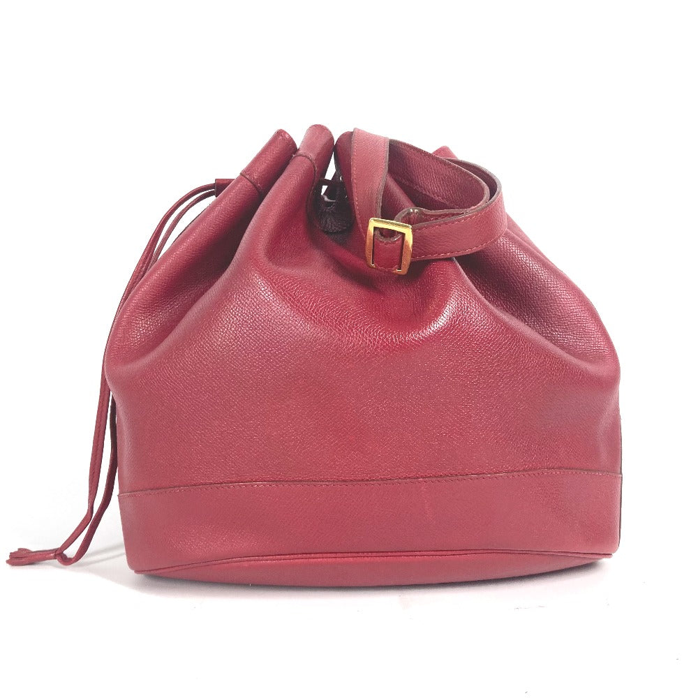 HERMES Shoulder Bag Courchevel Red Crossbody Market GM Women Used