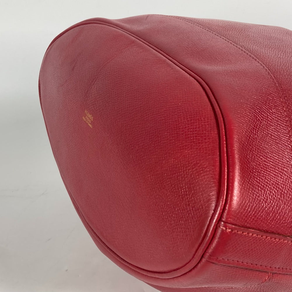 HERMES Shoulder Bag Courchevel Red Crossbody Market GM Women Used