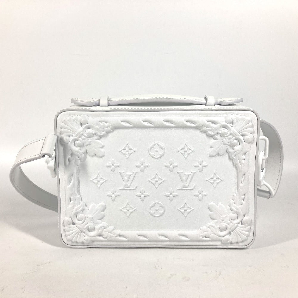 LOUIS VUITTON Shoulder Bag M21833 leather white LV Ornament Soft Trunk unisex(Unisex)