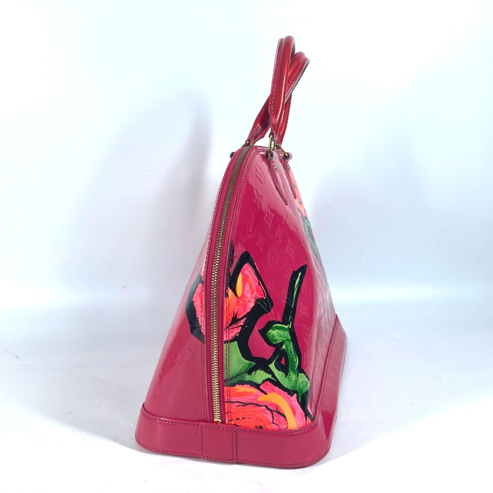 LOUIS VUITTON Handbag M93686 Patent leather pink Vernis Rose Stephen Spruce Alma MM Women