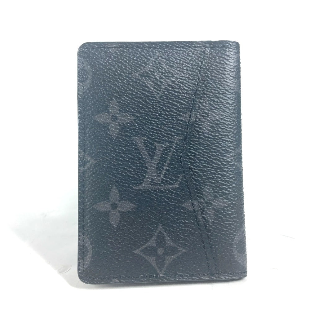 LOUIS VUITTON Card Case M61696 Monogram Eclipse Canvas black Monogram Eclipse Card Case Organizer de Poche unisex(Unisex)
