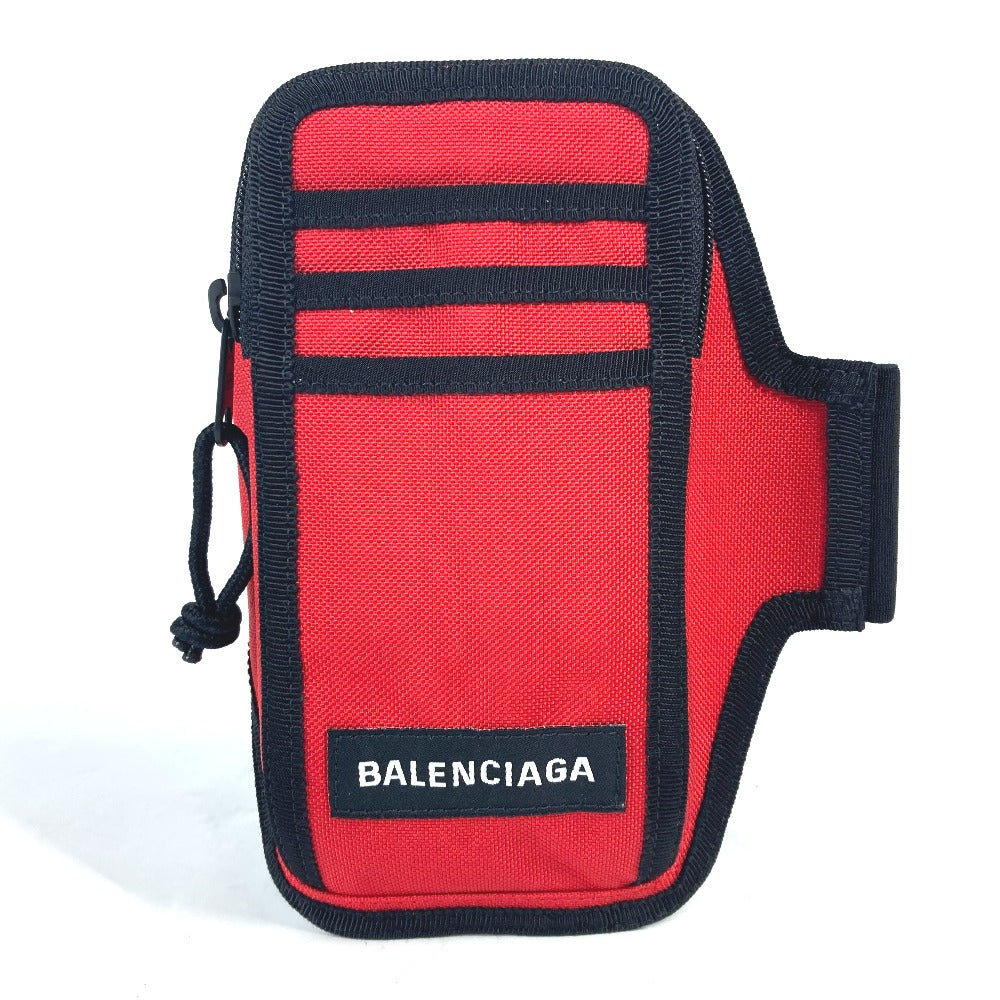 BALENCIAGA Pouch 6559472 Nylon Red Explorer Explorer Arm Phone Holder