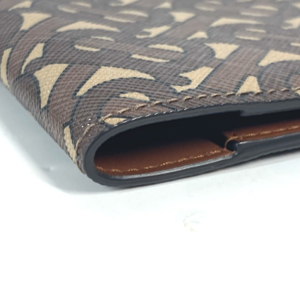 BURBERRY passport case PVC / Leather Brown TB logo Women