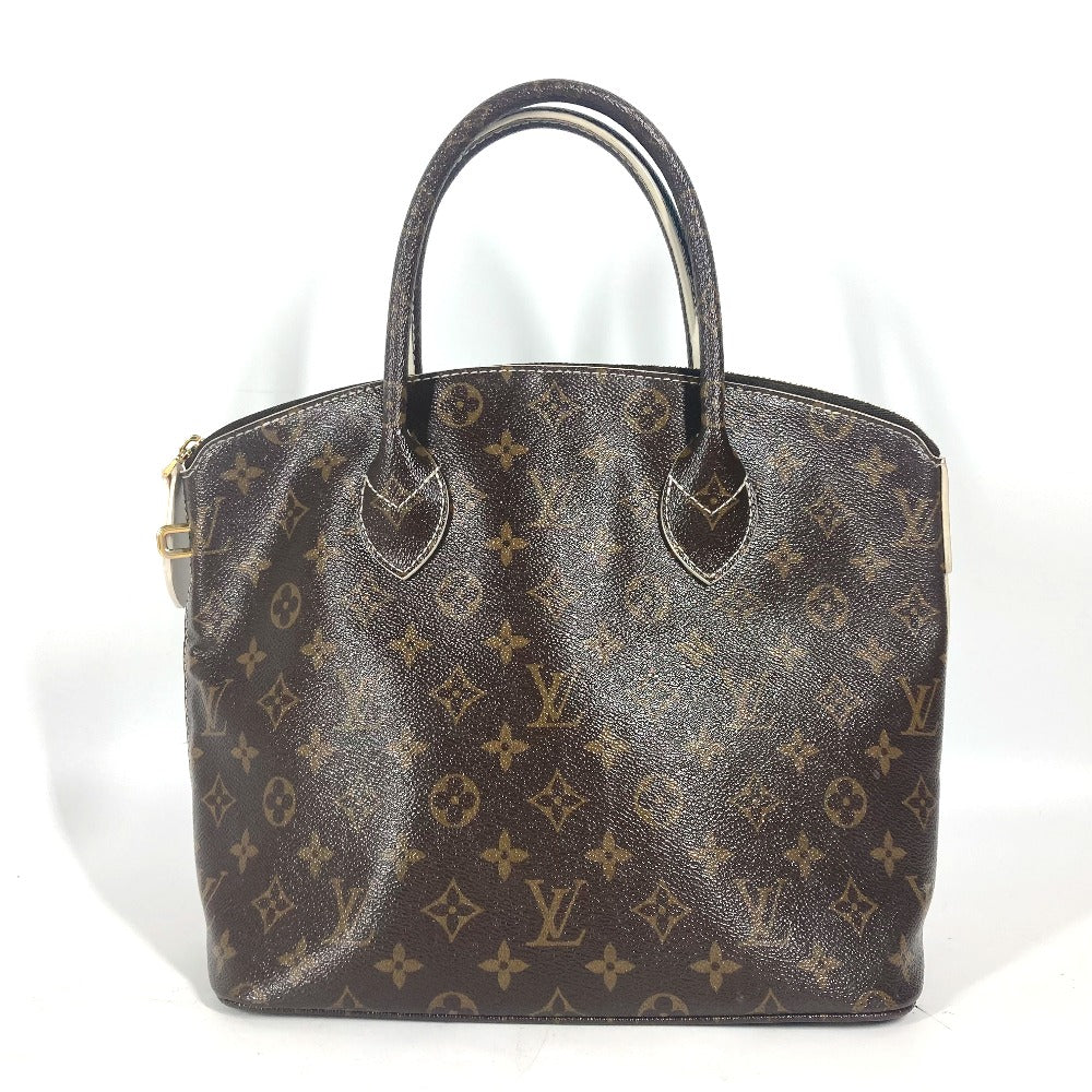 LOUIS VUITTON Handbag M40597 , shiny monogram canvas Brown Shiny monogram LockitPM Women