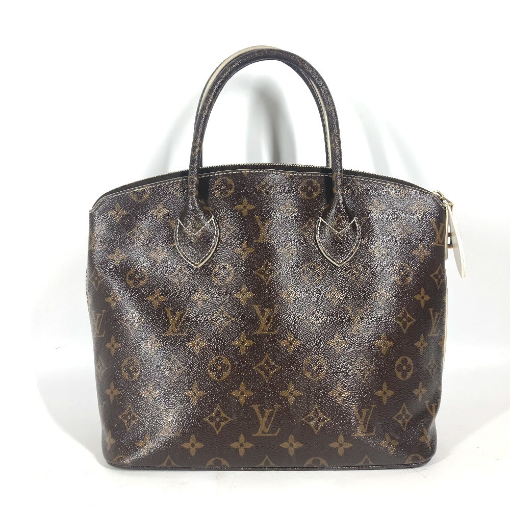 LOUIS VUITTON Handbag M40597 , shiny monogram canvas Brown Shiny monogram LockitPM Women