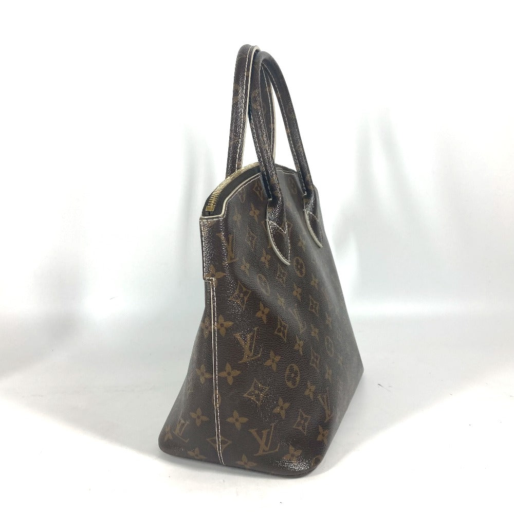 LOUIS VUITTON Handbag M40597 , shiny monogram canvas Brown Shiny monogram LockitPM Women