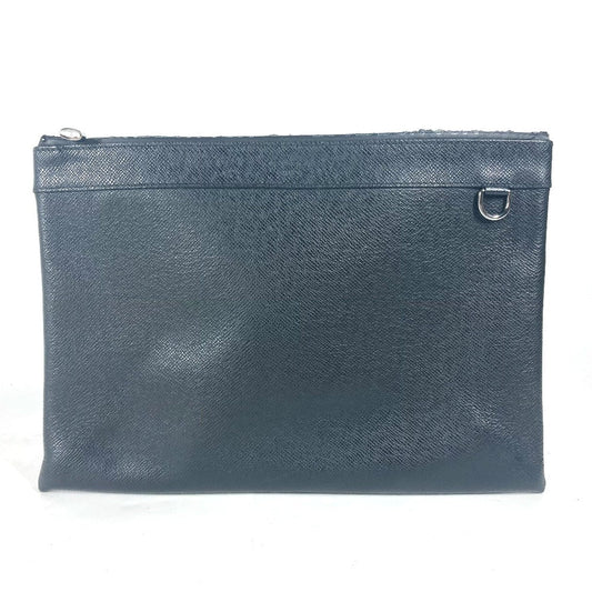 LOUIS VUITTON Clutch bag M30086 Taiga Leather black Taiga Pochette Apollo mens