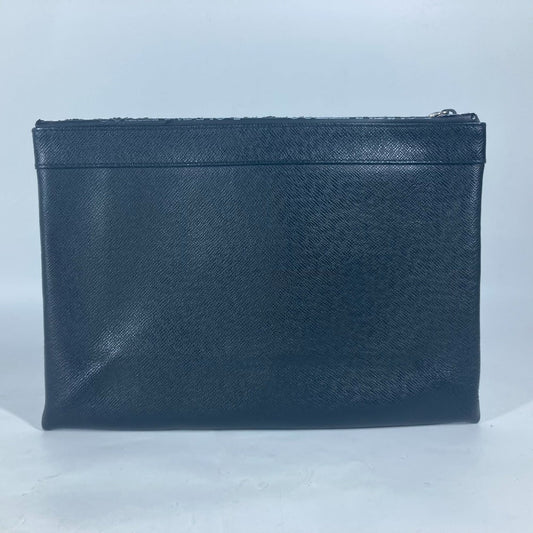 LOUIS VUITTON Clutch bag M30086 Taiga Leather black Taiga Pochette Apollo