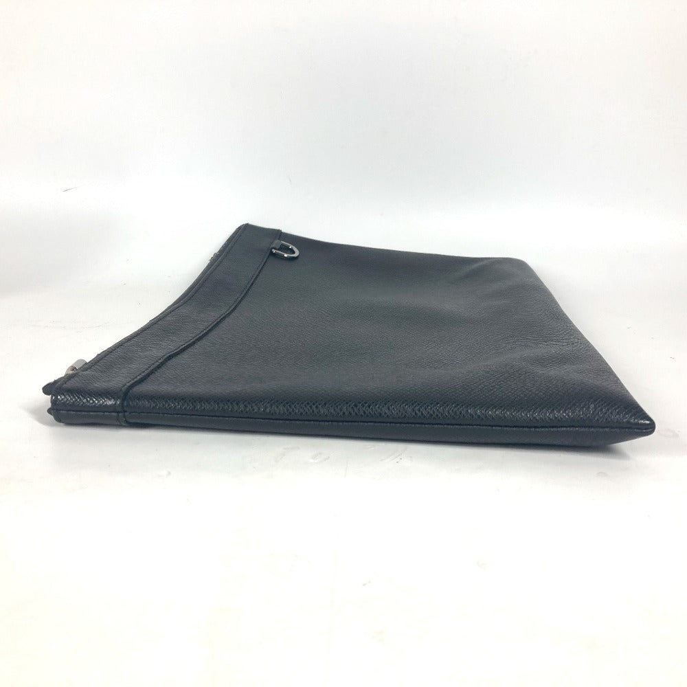 LOUIS VUITTON Clutch bag M30086 Taiga Leather black Taiga Pochette Apollo mens