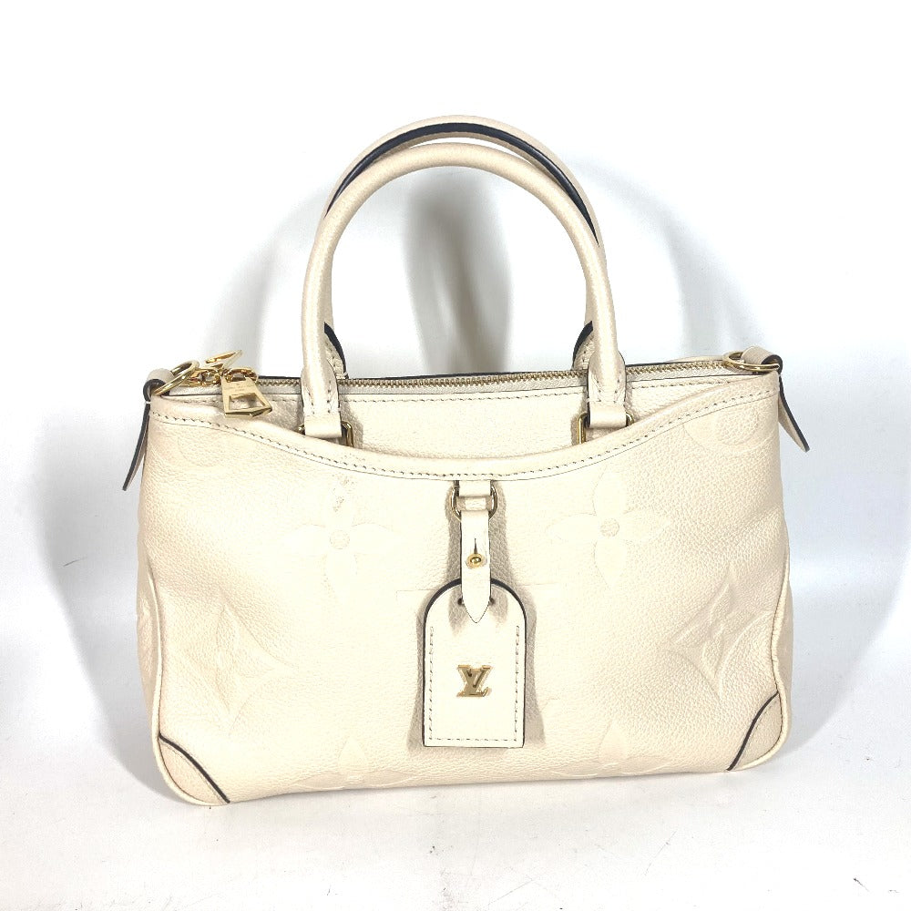 LOUIS VUITTON Shoulder Bag M46503 Monogram Ann Platt Leather white Monogram Ann Platt Trianon PM