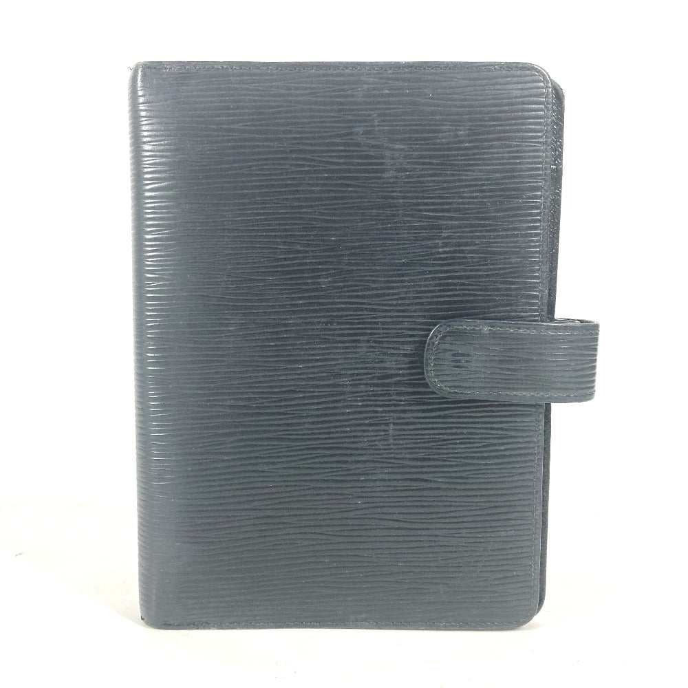 LOUIS VUITTON Notebook cover R20042 Epi Leather black Epi Agenda MM mens