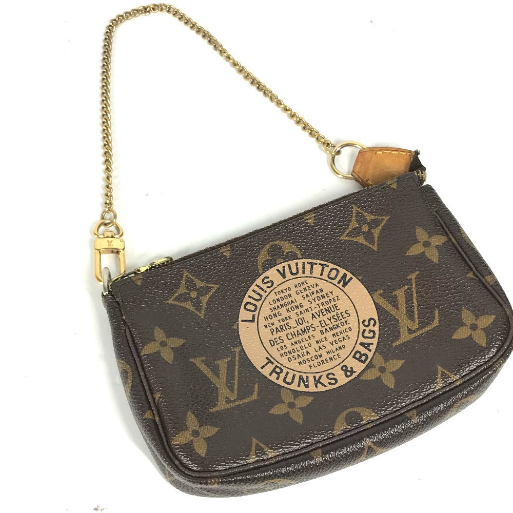 LOUIS VUITTON Handbag M60153 Monogram canvas Brown Monogram Mini Pochette Accessoires T&B Women