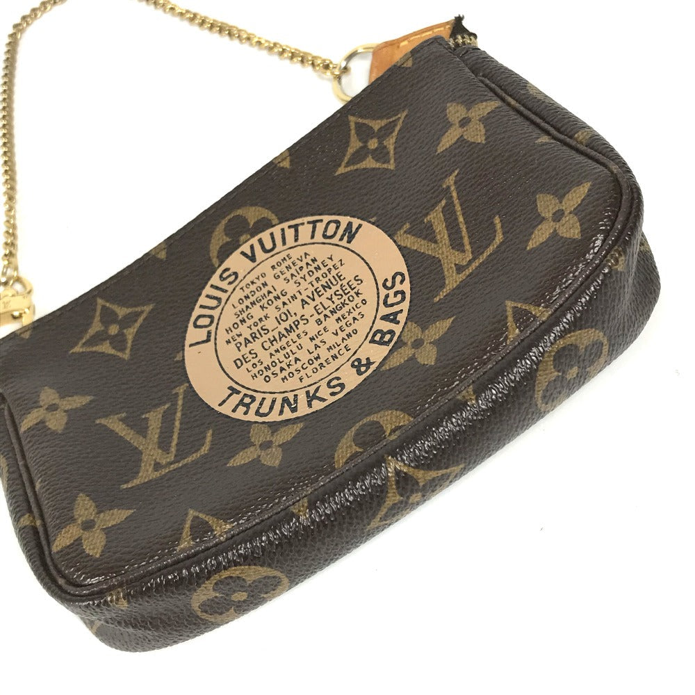 LOUIS VUITTON Handbag M60153 Monogram canvas Brown Monogram Mini Pochette Accessoires T&B Women