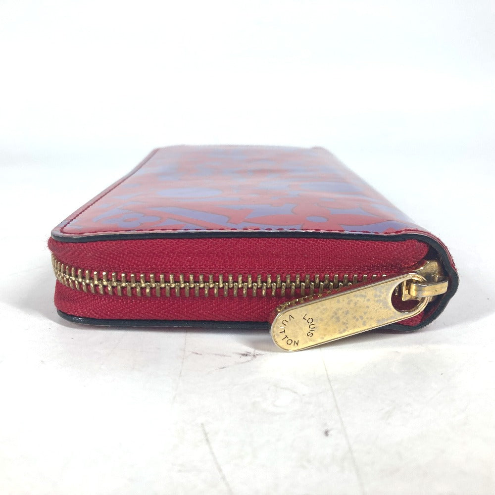 LOUIS VUITTON Long Wallet Purse M90123 Patent leather pink Vernis suite monogram Zippy wallet Women