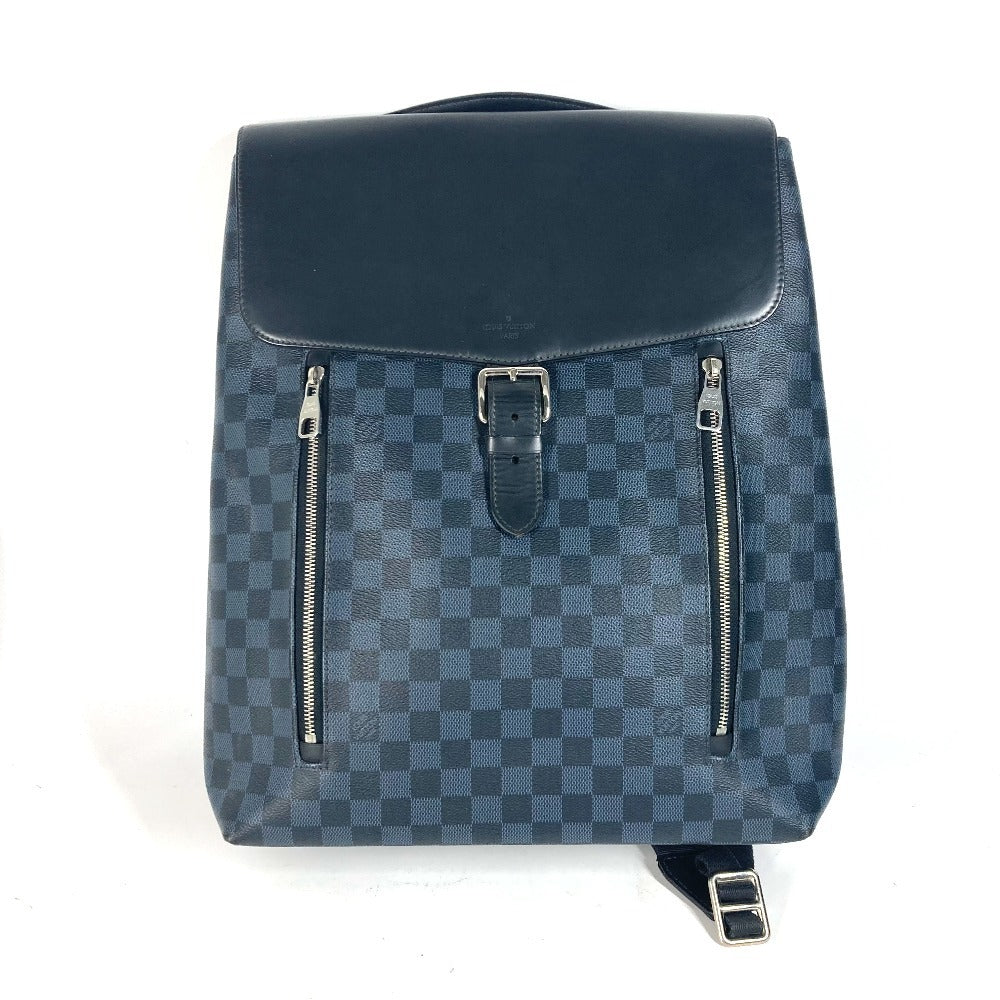 LOUIS VUITTON Backpack N41586 Damier Cobalt Canvas Navy Damier Cobalt Newport