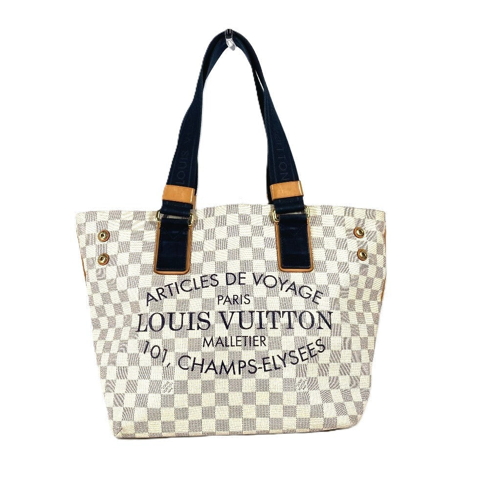 LOUIS VUITTON Shoulder Bag N41179 Damier Azur Canvas white Damier Azur Plan Soleil Yukaba PM