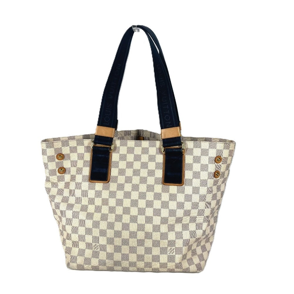 LOUIS VUITTON Shoulder Bag N41179 Damier Azur Canvas white Damier Azur Plan Soleil Yukaba PM