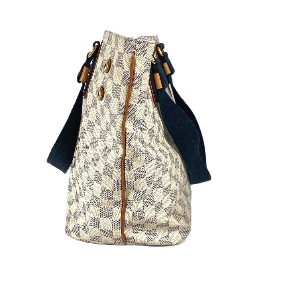 LOUIS VUITTON Shoulder Bag N41179 Damier Azur Canvas white Damier Azur Plan Soleil Yukaba PM