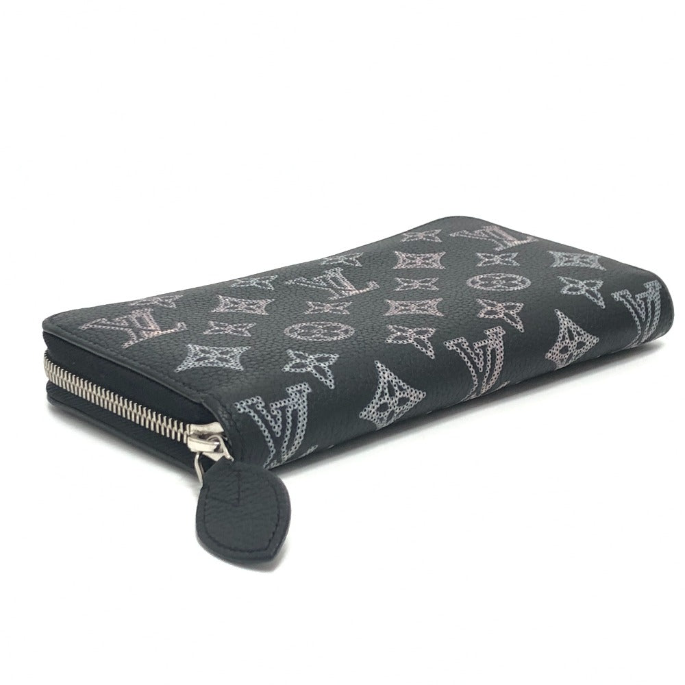 LOUIS VUITTON Long Wallet Purse M81703 monogram mahina leather black Monogram Mahina Flight Mode Zippy wallet Women
