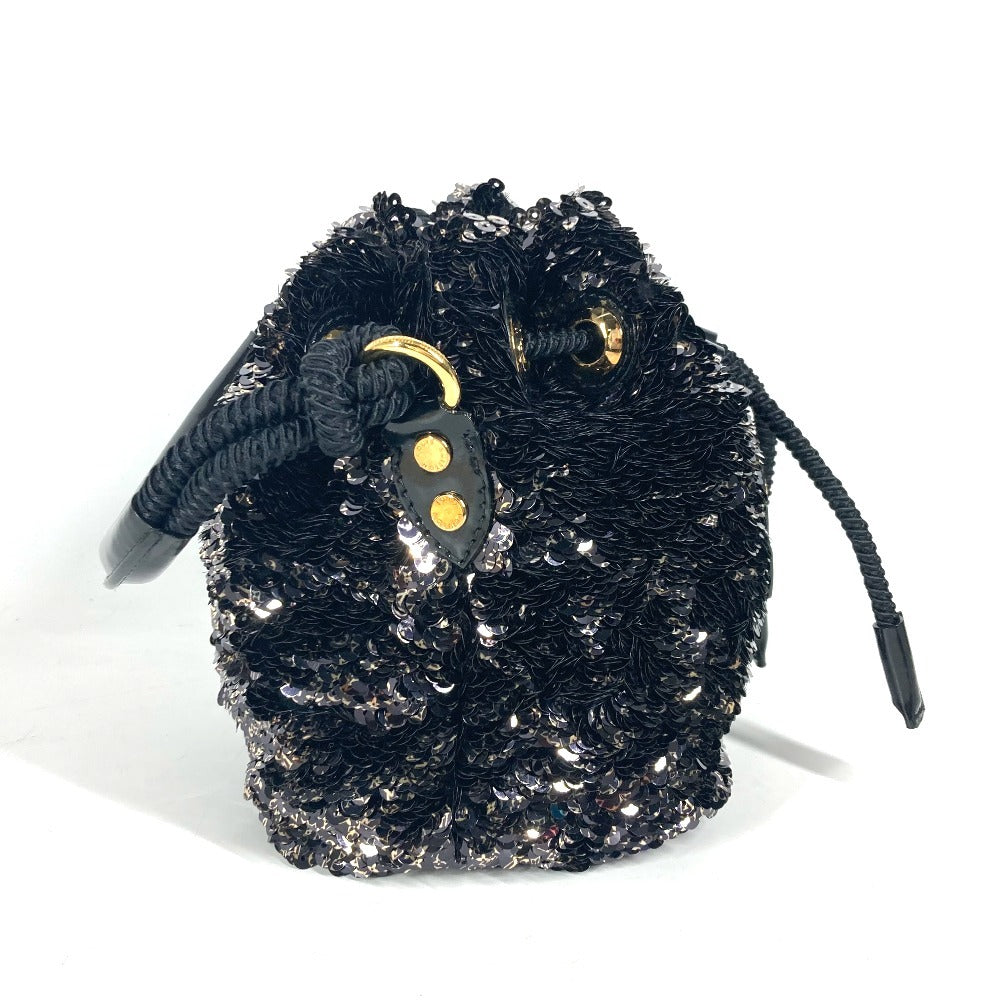 LOUIS VUITTON Shoulder Bag M40323 Sequins, Leather black Mini no Erococo
