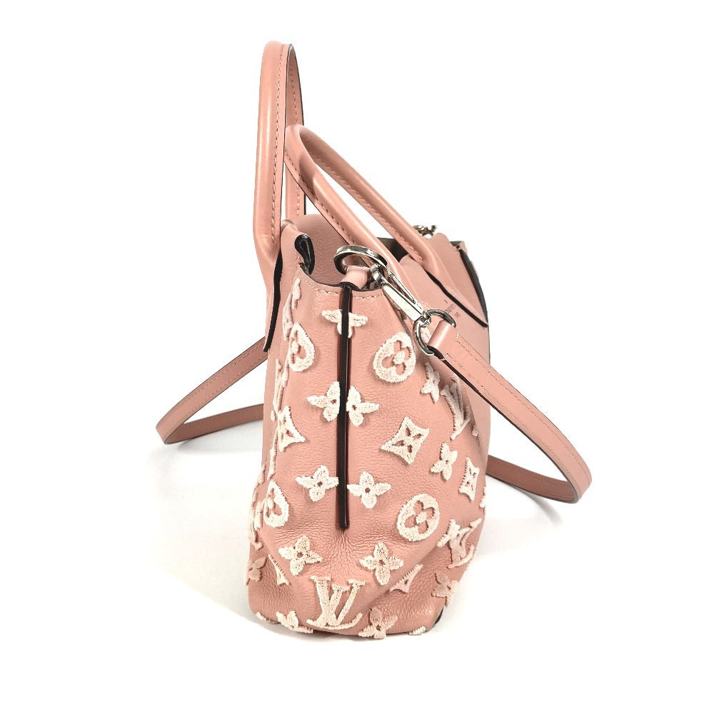 LOUIS VUITTON Tote Bag M94639 , Veau Cashmere Leather pink monogram velour Tote W BB Women