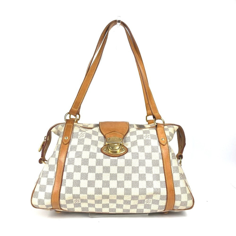 LOUIS VUITTON Shoulder Bag N42220 Damier Azur Canvas white Damier Azur Stresa PM Women