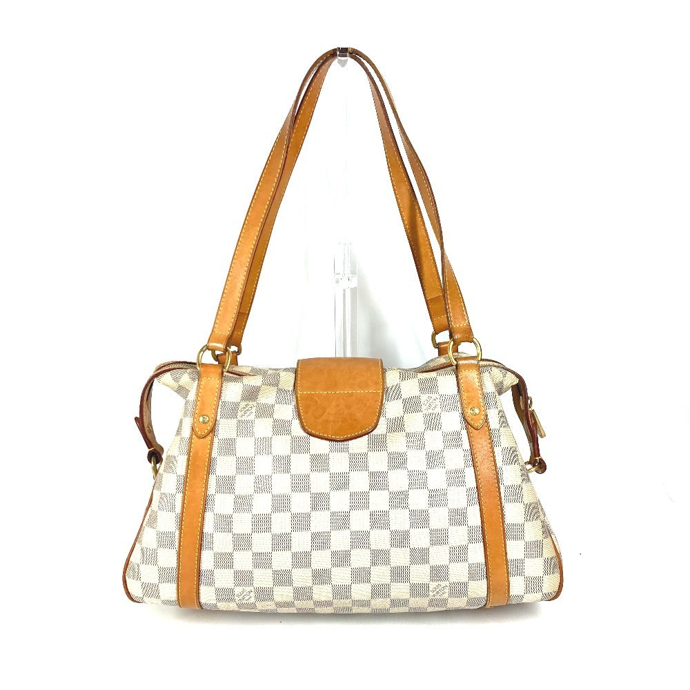 LOUIS VUITTON Shoulder Bag N42220 Damier Azur Canvas white Damier Azur Stresa PM Women