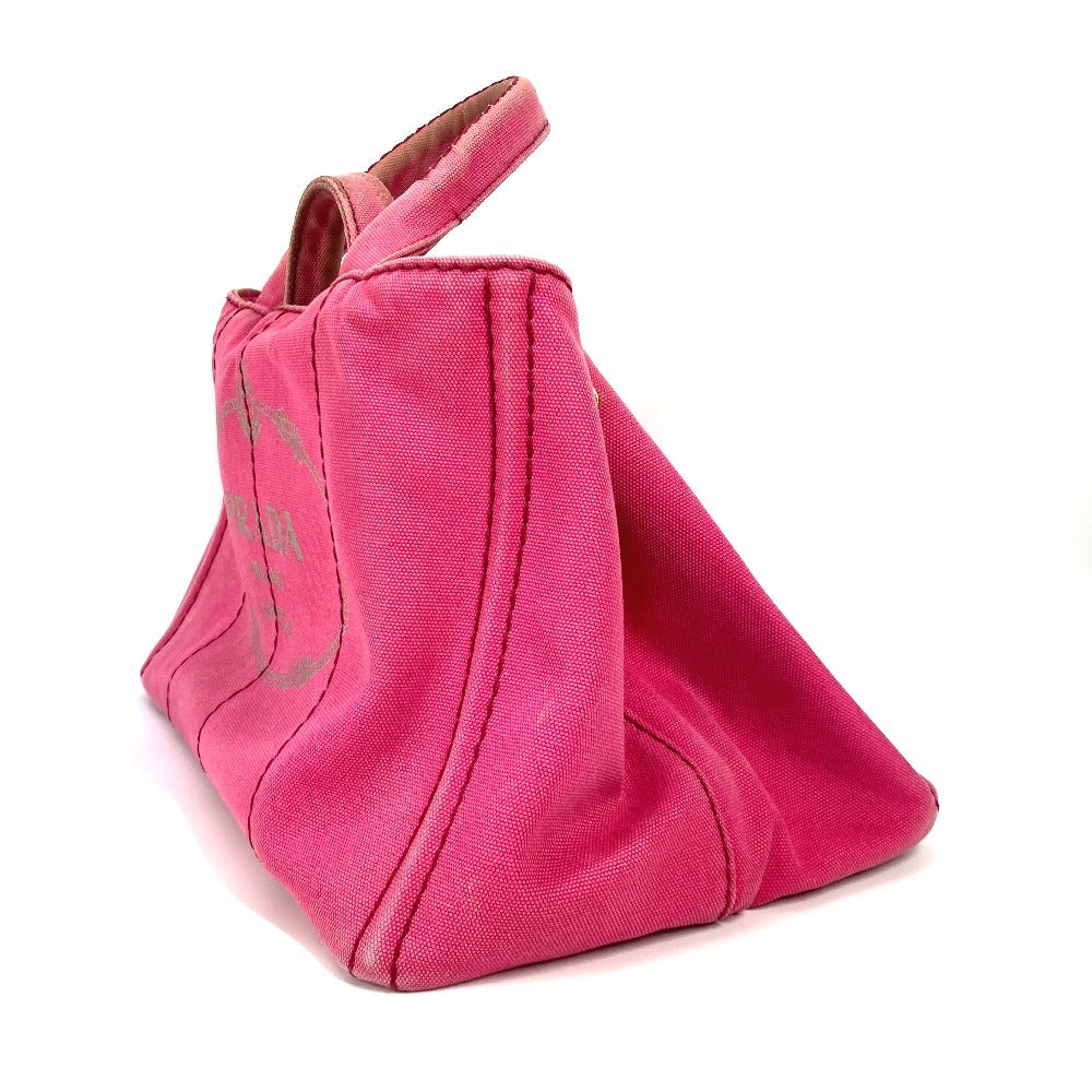 PRADA Tote Bag 1BG642 canvas pink Canapa logo M Women