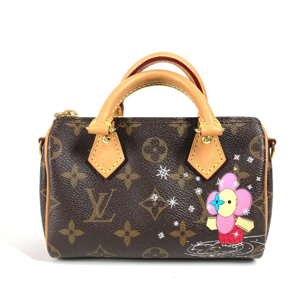 LOUIS VUITTON Handbag M82624 Monogram canvas Brown Monogram Vivienne Nano speedy Women