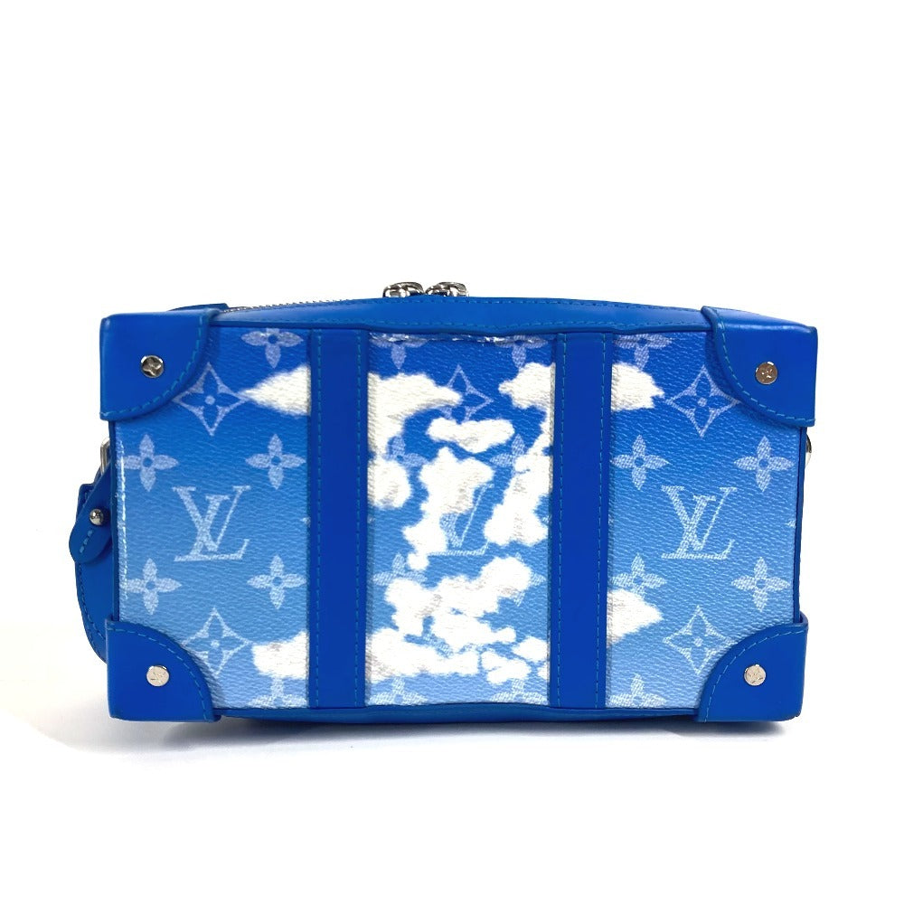 LOUIS VUITTON Shoulder Bag M45432 leather blue Monogram Clouds Soft trunk wallet unisex(Unisex)