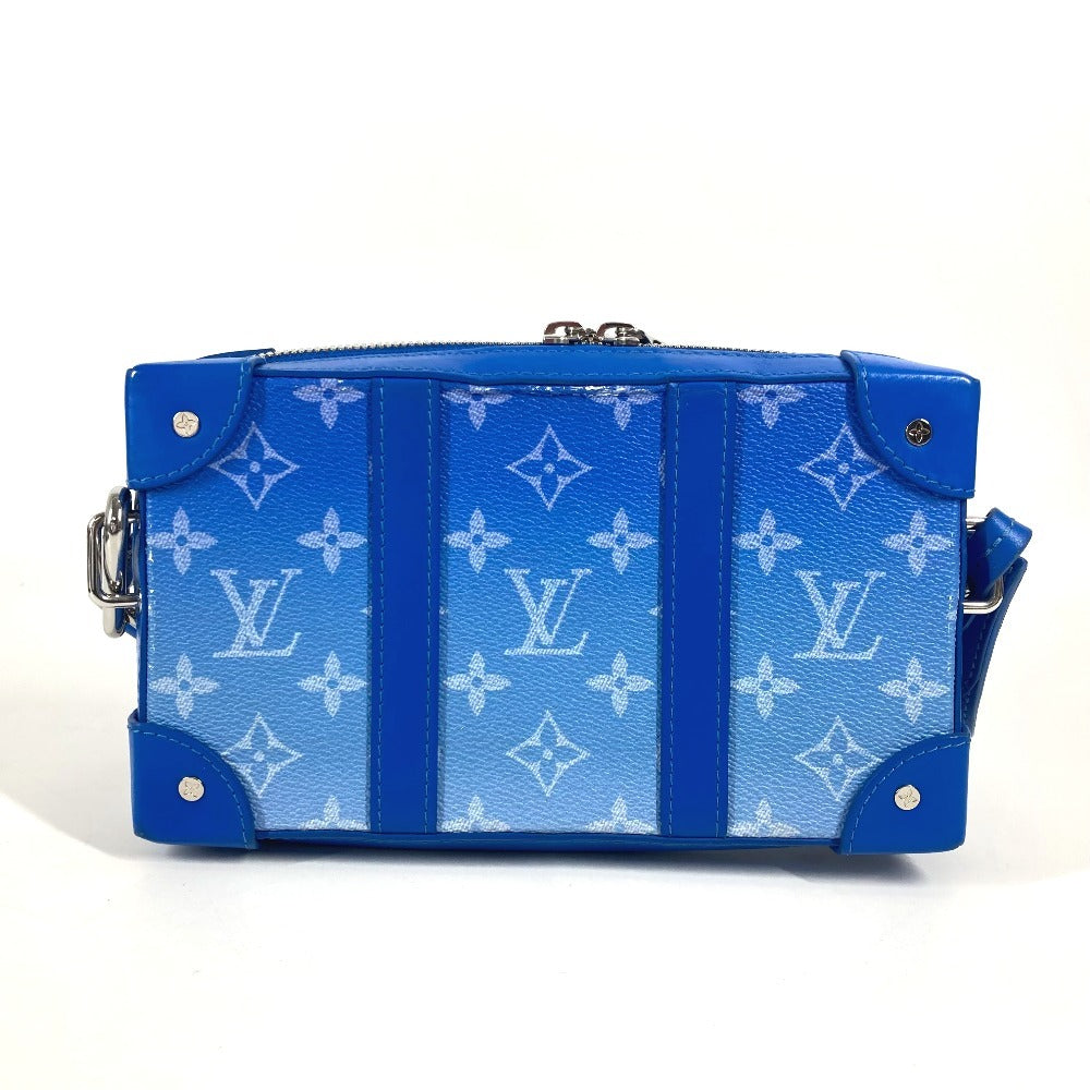 LOUIS VUITTON Shoulder Bag M45432 leather blue Monogram Clouds Soft trunk wallet unisex(Unisex)