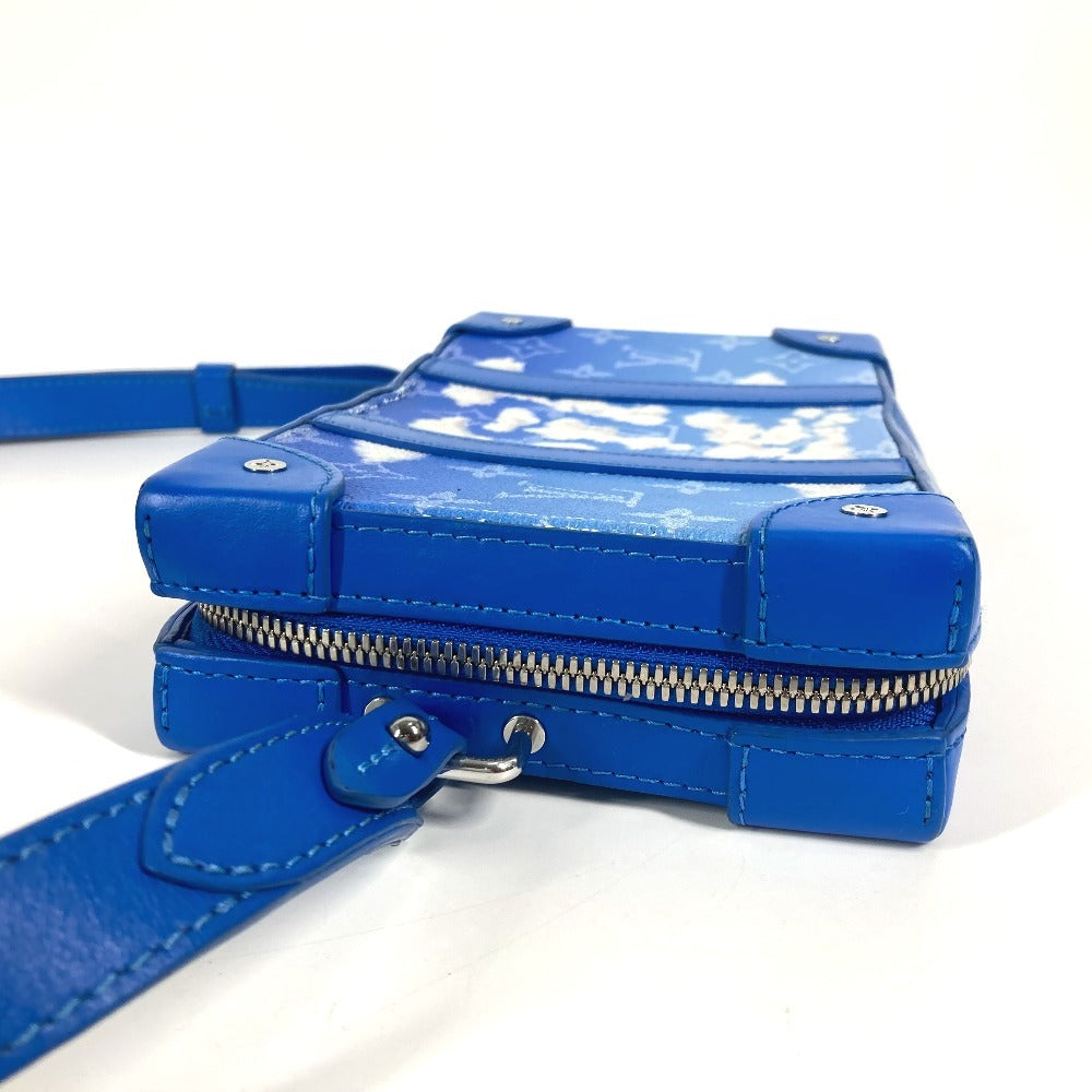 LOUIS VUITTON Shoulder Bag M45432 leather blue Monogram Clouds Soft trunk wallet unisex(Unisex)