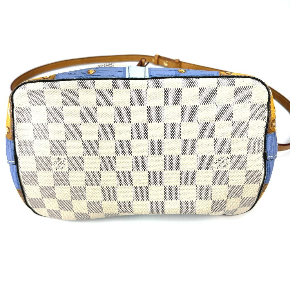 LOUIS VUITTON Shoulder Bag N41066 Damier Azur Canvas white Damier Azur Summer Trunk Neonoe unisex(Unisex)
