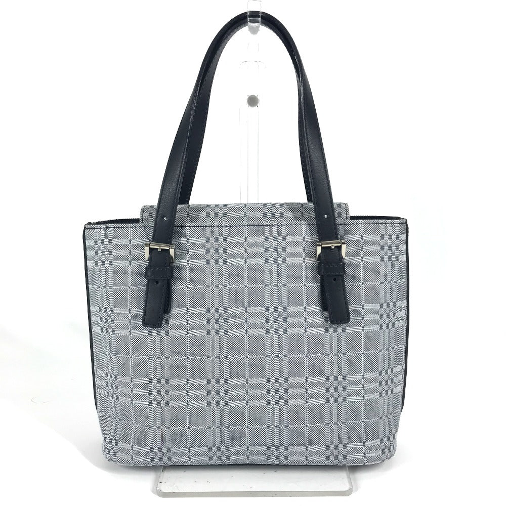 BURBERRY Handbag Leather / canvas Navy
