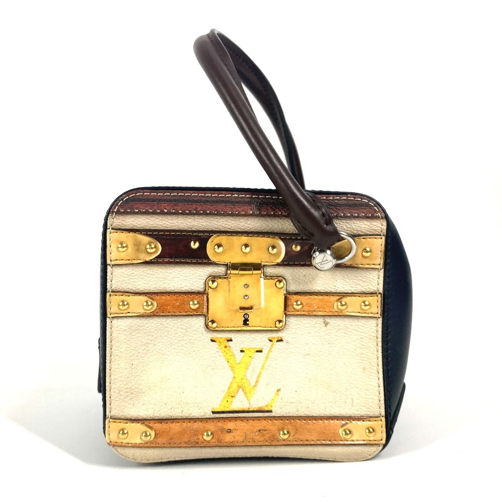 LOUIS VUITTON Handbag M52350 leather Navy Trompe l'oeil